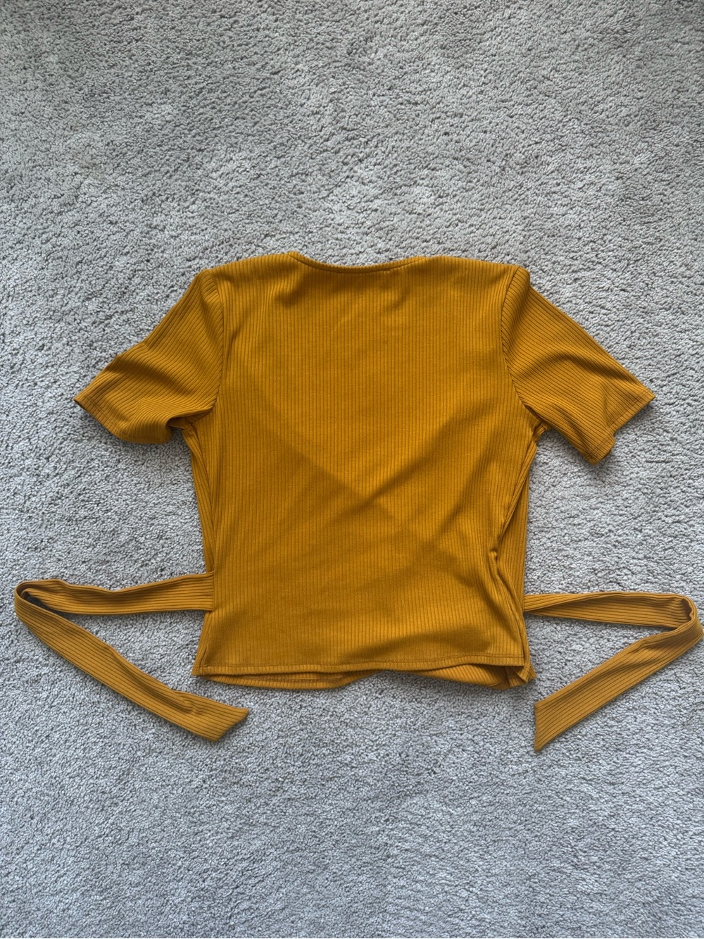 Astr Wrap-Front Ribbed Top - Picture 4 of 4